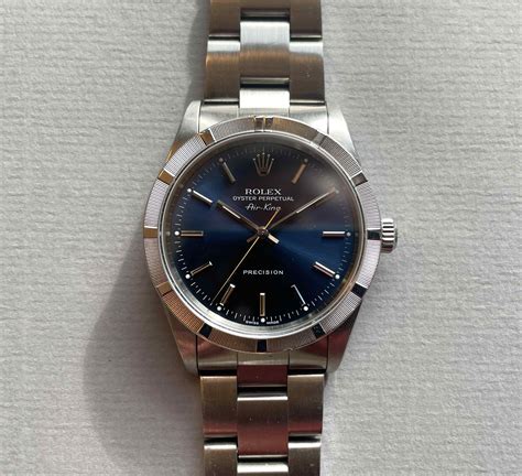 SOLD - Rolex Air-King blue dial | Chrono Scope