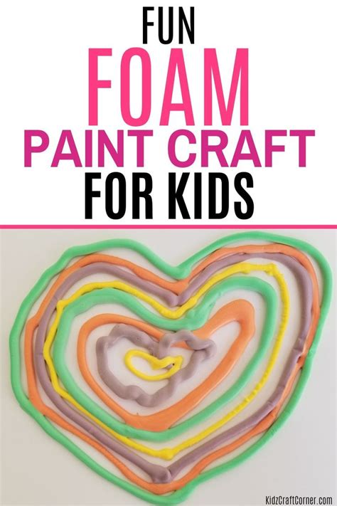 How To Make Foam Paint For Kids (Foam Paint Recipe) | Painting for kids ...