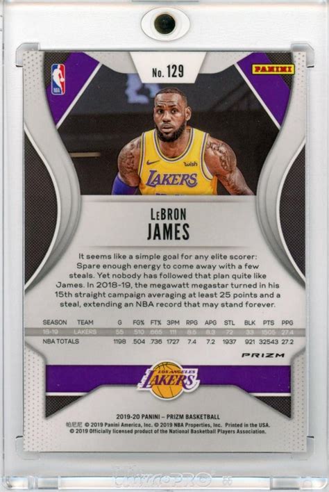 Mint Panini Prizm Lebron James Red White And