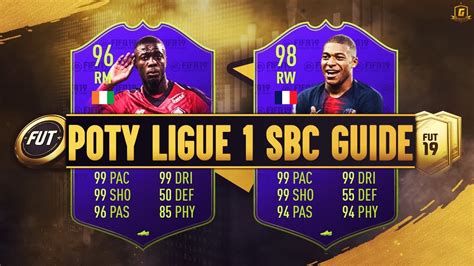 FIFA 19 Ligue 1 POTY SBC Predictions POTY Mbappe YPOTY Pepe YouTube