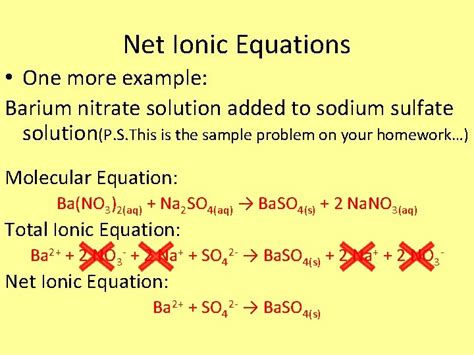 Solution S Unit Introduction Net Ionic Equations What