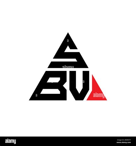 SBV triangle letter logo design with triangle shape. SBV triangle logo ...