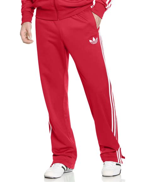 Lyst Adidas Adi Firebird Track Pants In Red For Men