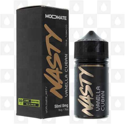 Vanilla Cuban By Nasty Modmate E Liquid Ml Short Fill Redjuice Uk