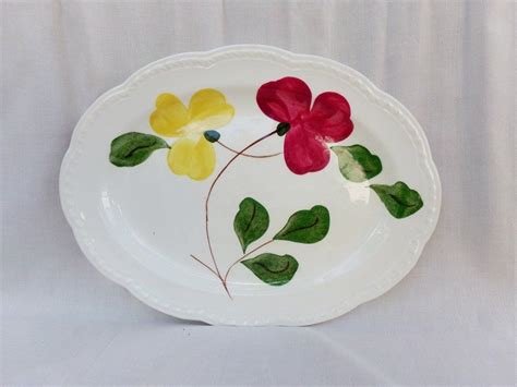 Stetson Pottery Platter Hand Painted Heritage Ware Etsy Pottery