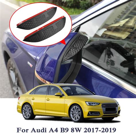 กระจกมองหลังรถยนต์กระจกมองข้าง Rain สติกเกอร์สำหรับ Audi A1 8x A3 8