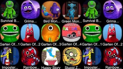 Rainbow Monster Survival Stupid Zombies Huggy Story Imposter In Garten