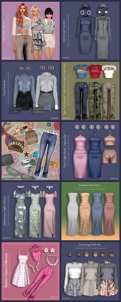 Get More From Rimings On Patreon In Sims Clothing Sims Mods