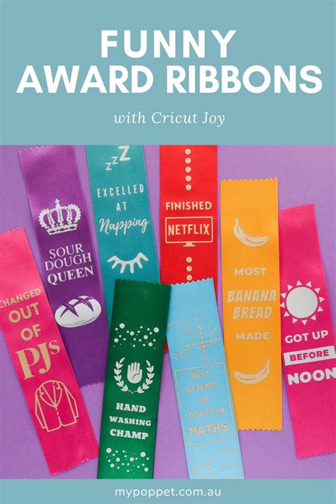 Iso Award Ribbons With Cricut Joy My Poppet Makes Award Ribbons