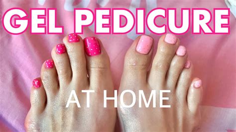 How To Do Gel Pedicure At Home Youtube