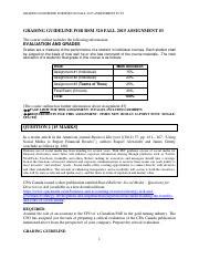 GRADING GUIDELINE FOR RSM 320 FALL 2015 ASSIGNMENT 3 V2 GRADING