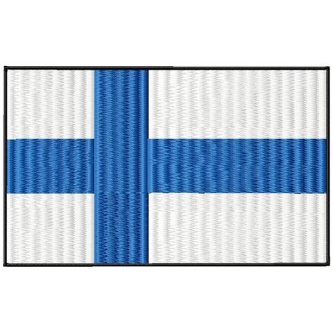 Finland National Flag Embroidery Design