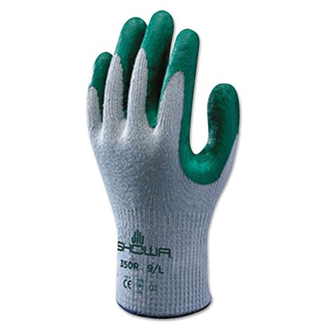 Showa 350l 09 Atlas Fit 350 Nitrile Coated Gloves Large Greengray