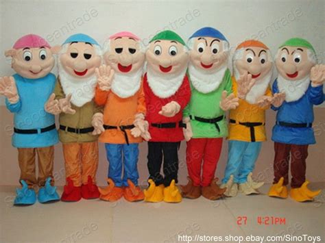 Seven Dwarfs ADULT 7 MASCOT COSTUMES FANCY DRESS AU | eBay