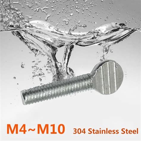 5 10pcs M4 M5 M6 M8 M10 304 Stainless Steel Hand Thumb Screw Table