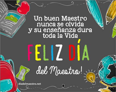 Feliz Día Del Maestro Tarjetas Imágenes Frases Y Mensajes De