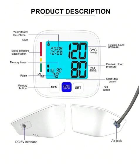 ALPHAMED 1pc Home Blood Pressure Monitor Automatic Digital Blood