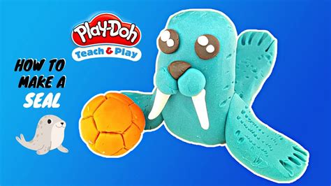 How To Make A Cute Seal🦭 Play Doh Easy Playdough Idea Youtube