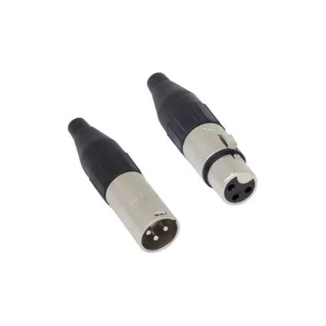 Kit 10 Conector Santo Angelo Xlr Femea E Macho Sa2x 5 Pares