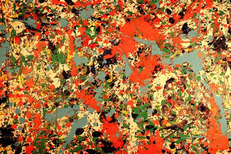 Quadro Pintura Jackson Pollock Tela Canvas X Cm Elo