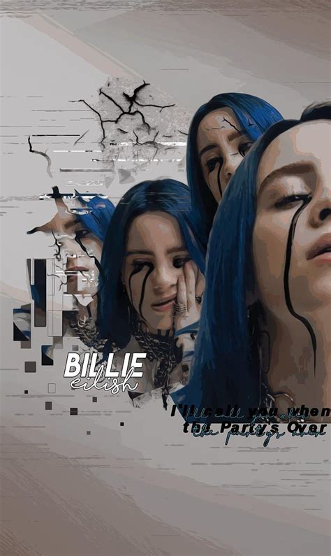 When The Party S Over Billieeilish Edit Lockscreen Fre Billie Eilish