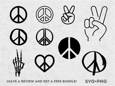 Peace Sign Svg Bundle Svg Files For Cricut Hand Gesture Svg Peace