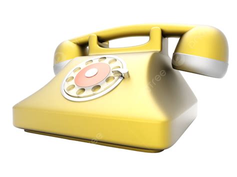 Classic Telephone Dial Digital Technology Isolated PNG Transparent