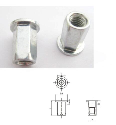 New Lon0167 100pcs M8 Featured Hex Reduced Head Reliable Efficacy Zinc