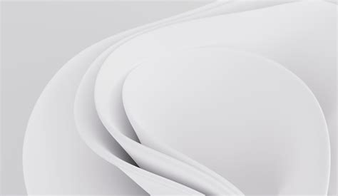 Premium Photo | 3d render white waves. Curved Shapes. White ...