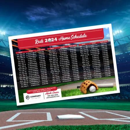 Baseball Schedule Templates | Mail In Minutes