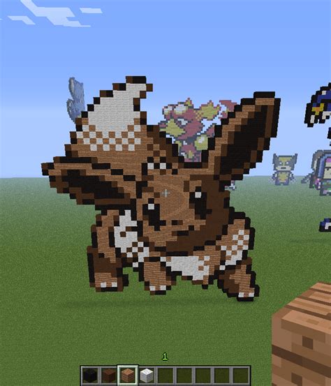 Eevee Minecraft Pixel Art By Rest In Pixels On Deviantart