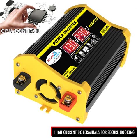 Buy 4000w Car Power Inverter Dc 12v To Ac 110v 220v Dual Usb Car