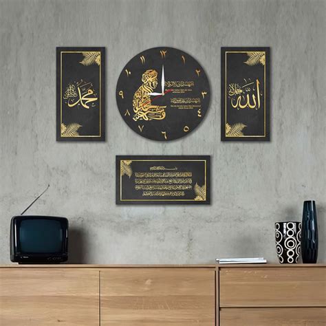 Jual Hiasan Jam Dinding Wall Decor Poster Dinding Ruang Tamu Kamar