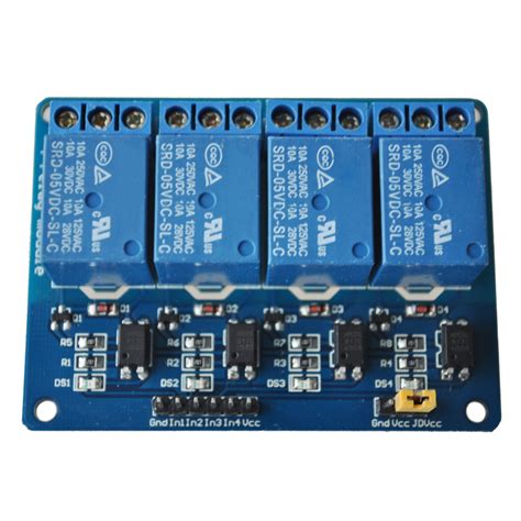 4 Kanal Relais Modul 5V Optokoppler Relaiskarte Relaisplatine Arduino