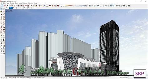 Sketchup Commercial Complex M D Model Cgtrader