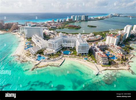 Cancun Mexico September 17 2021 View Of Beautiful Hotel Riu Palace