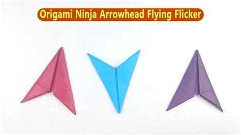 Origami Arrowhead Ninja Flying Star Easy Paper Crafts