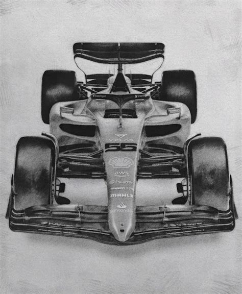 Ferrari F1 Pencil Drawing: F1-F75