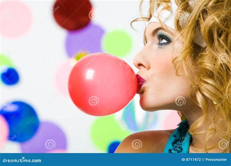 Blowing Bubble Gum Stock Photography - Image: 8717472