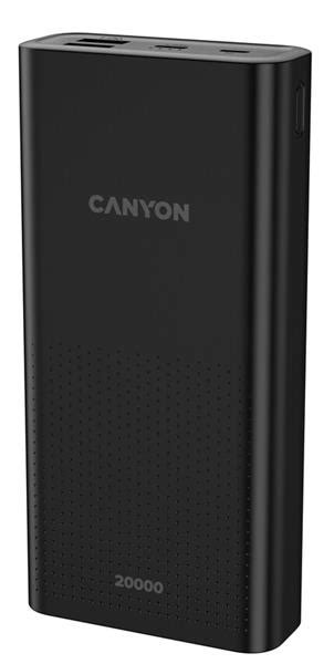 Canyon CNE CPB2001B Powerbank polymérová 20 000 mAh 2 x vstup Micro