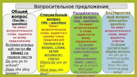 Презентация по английскому языку Вопросительные предложения