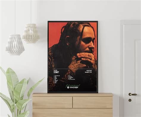 Post Malone Poster | Stoney Poster | Tracklist Album Cover Poster Designed & Sold By Amusement ...