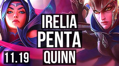 IRELIA Vs QUINN TOP Penta 600 Games Dominating KR Diamond