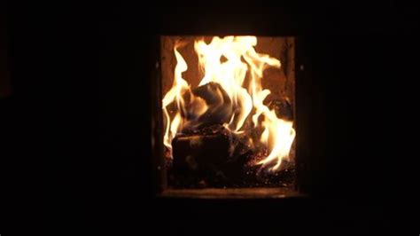 Burning Logs Fireplace Stock Footage Video (100% Royalty-free ...