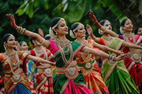 Premium Photo | Indian dancers perform a traditional dance