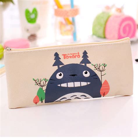 Lapicera Totoro Estuche Kawaii Lona Varios Dise Os Veraly