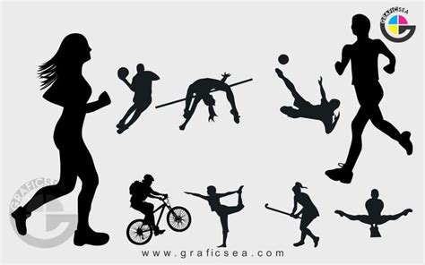 Olympic Sports Solid Clipart Icons Vector Pack Free Download ...