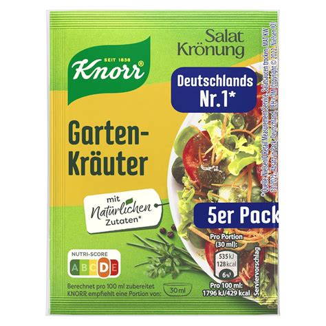 Knorr Salatkrönung Gartenkräuter Für Ein Leckeres Salatdressing Mit