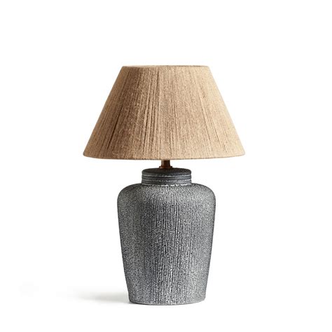 Oka Tall Mertensii Table Lamp Multi Table Lamps Ceramic Plain By