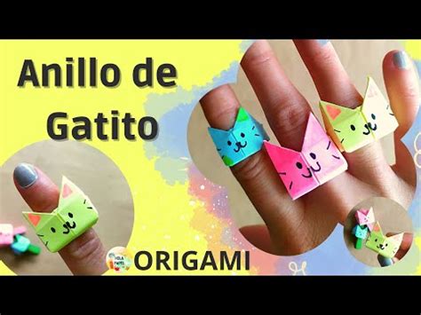 C Mo Hacer Un Anillo De Gato De Papel Origami Youtube